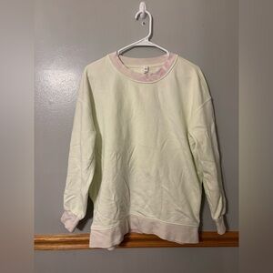 Lululemon Perfectly Oversized Crew Light Yellow